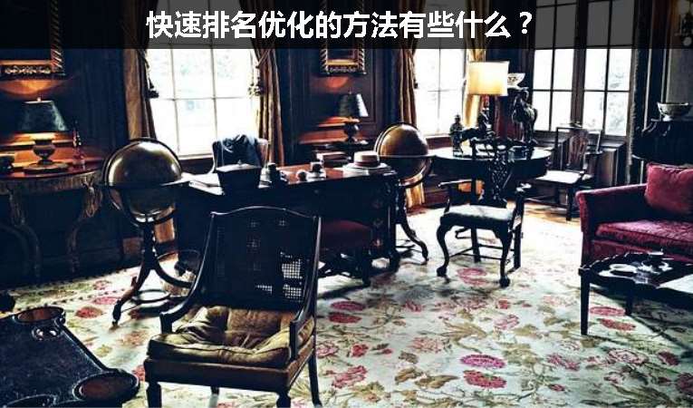 快速排名優(yōu)化的方法有些什么？